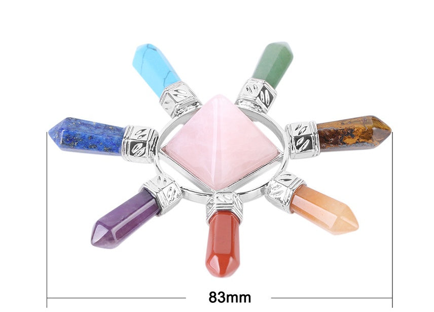 GZ Ice presents Natural crystal semi-precious stone seven chakra jewelry
