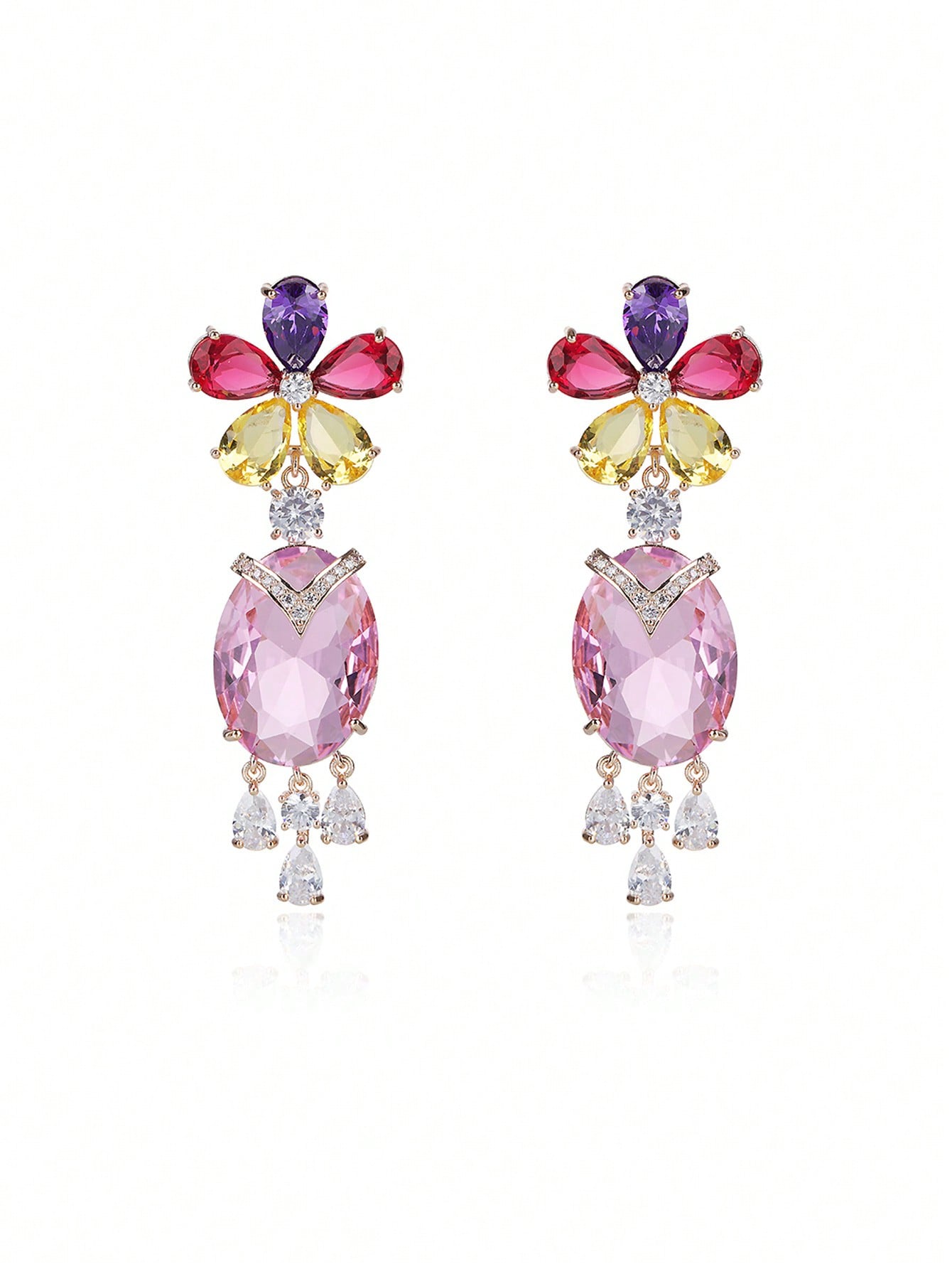 GZ Ice presents this dainty pair of luxury designer fashion, S925 Silver, bling beautifully crafted earrings.