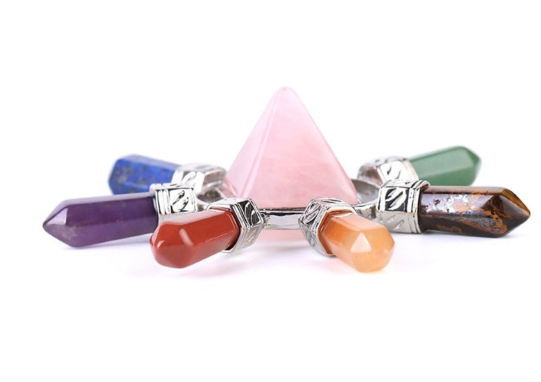 GZ Ice presents Natural crystal semi-precious stone seven chakra jewelry