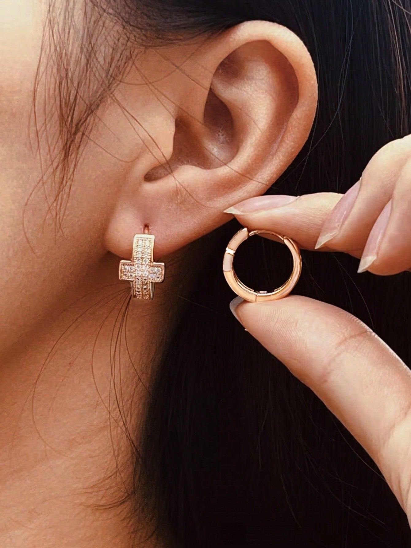 GZ Ice presents elegantly crafted cubic zirconia earrings with your choice of delicately colored and placed stones.