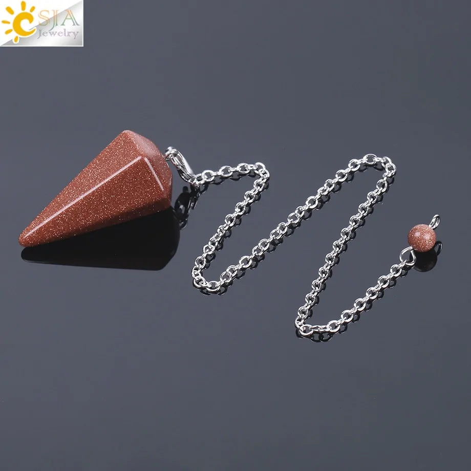 GZ Ice presents Healing Pendulum, Divination Quartz Pendulums