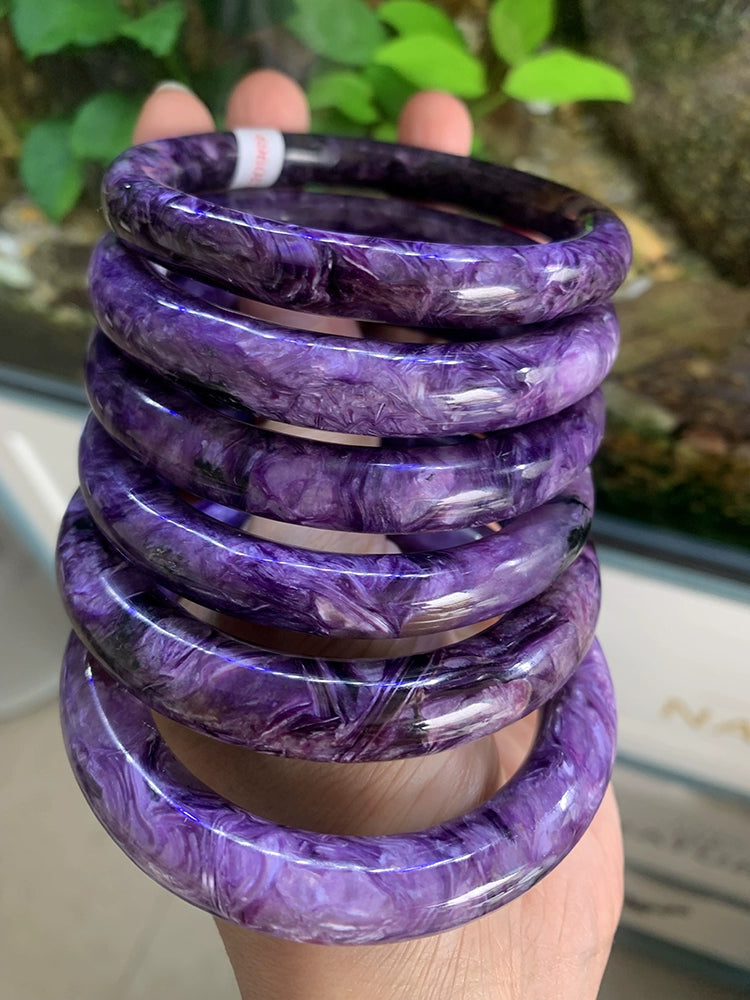 GZ Ice presents Half Jadifyed Charoite Bracelet