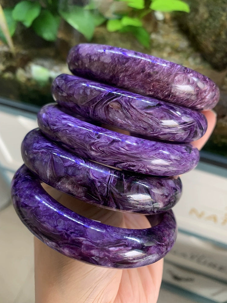 GZ Ice presents Half Jadifyed Charoite Bracelet