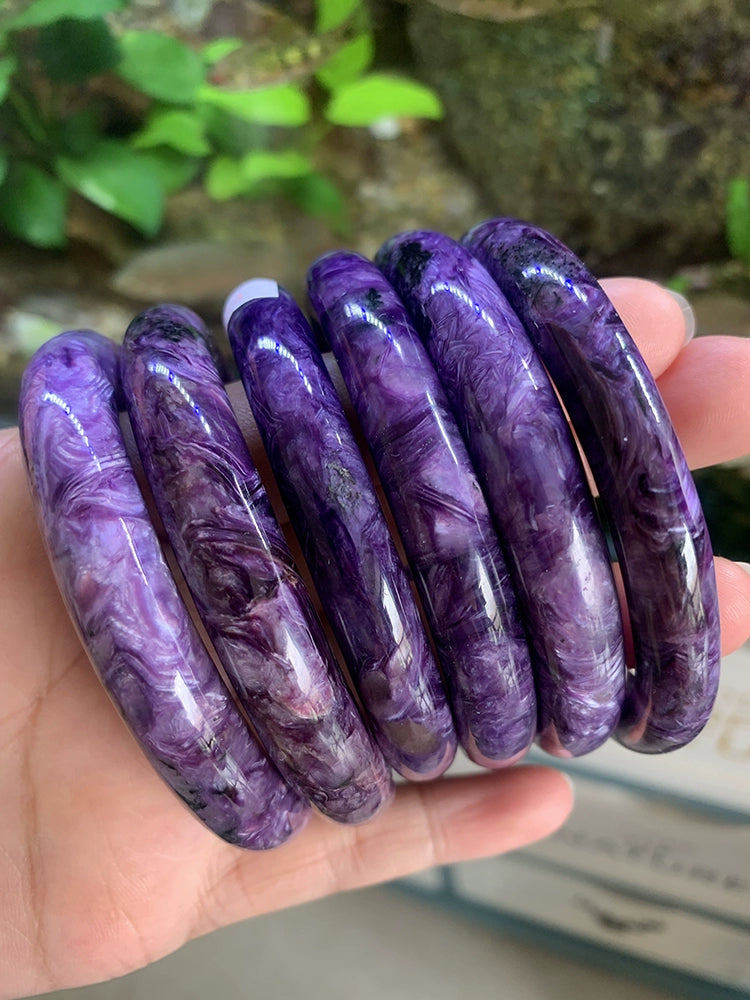 GZ Ice presents Half Jadifyed Charoite Bracelet