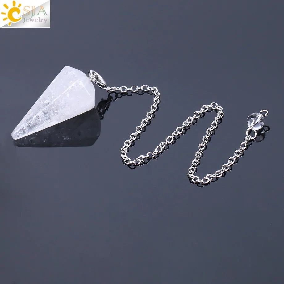 GZ Ice presents Healing Pendulum, Divination Quartz Pendulums