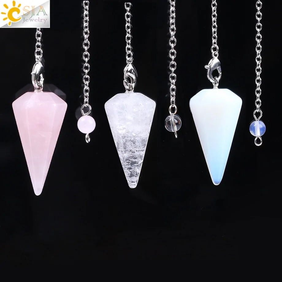 GZ Ice presents Healing Pendulum, Divination Quartz Pendulums