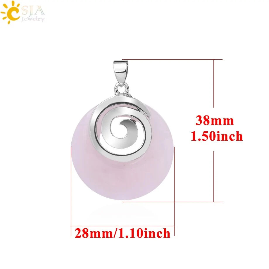 Natural Stone Pendants for Necklaces