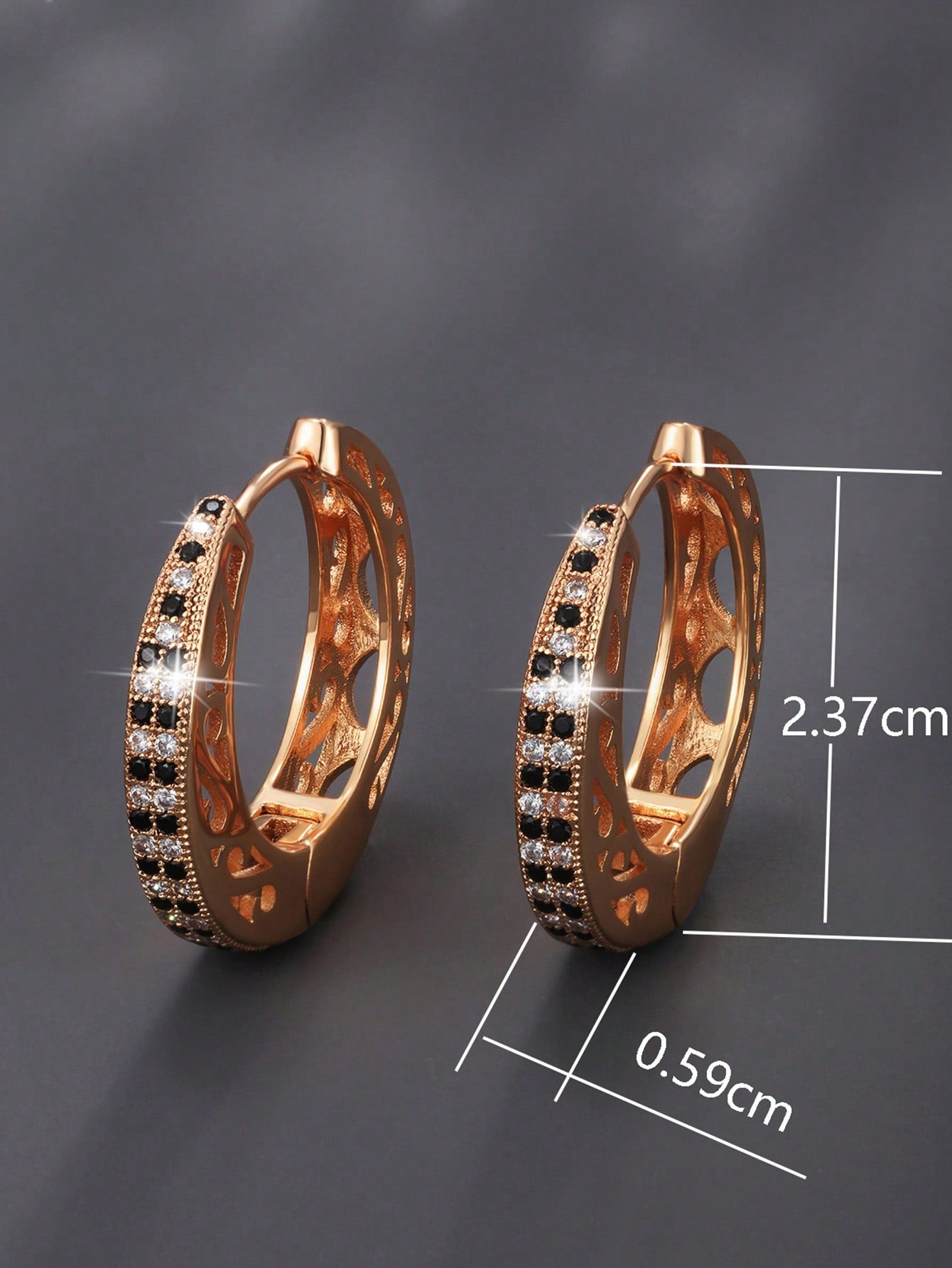 GZ Ice presents elegantly crafted cubic zirconia earrings with your choice of delicately colored and placed stones.