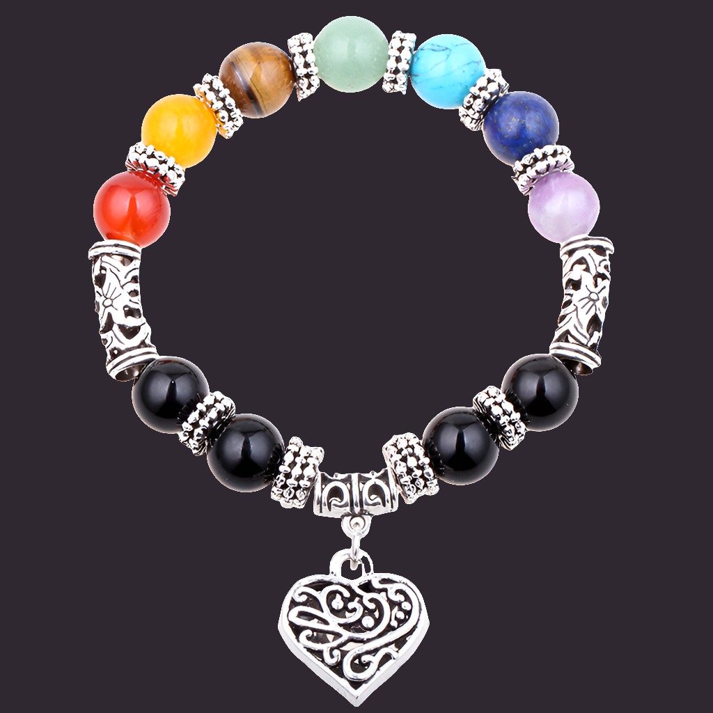 GZ Ice presents Seven Chakra Healing Yoga Energy Bracelet