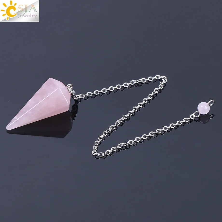 GZ Ice presents Healing Pendulum, Divination Quartz Pendulums