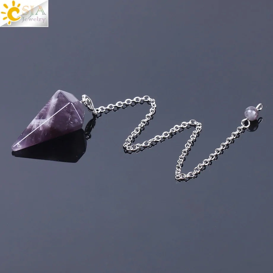 GZ Ice presents Healing Pendulum, Divination Quartz Pendulums