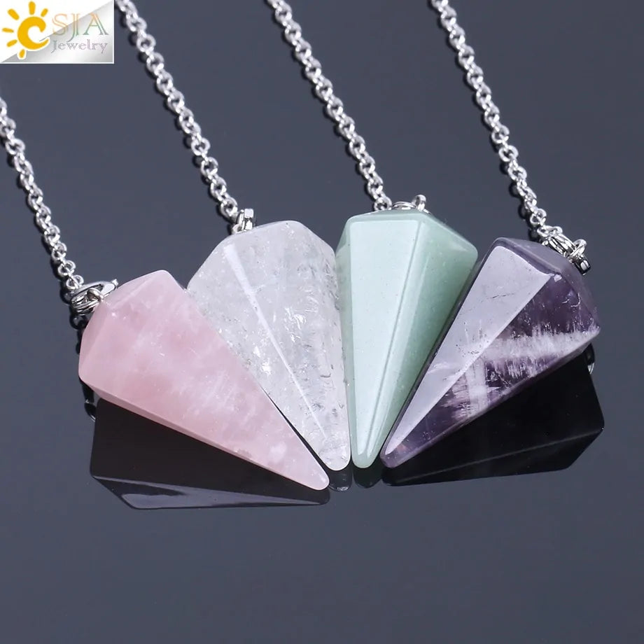 GZ Ice presents Healing Pendulum, Divination Quartz Pendulums
