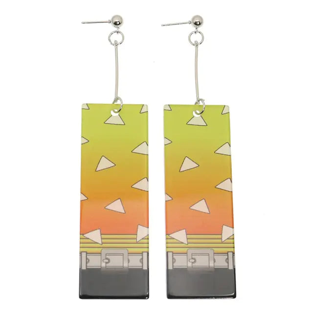GZ Ice presents Acrylic Tanjiro Ornamental Earrings