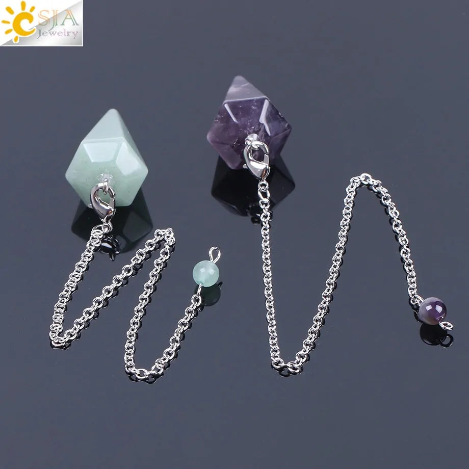 GZ Ice presents Healing Pendulum, Divination Quartz Pendulums