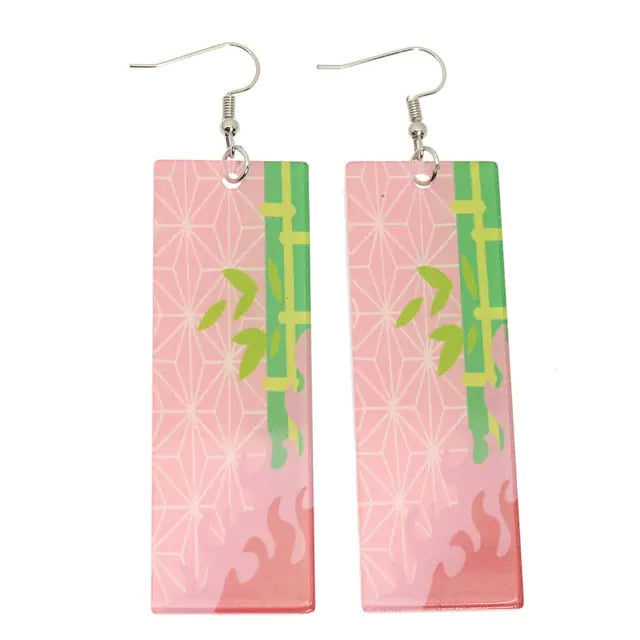 GZ Ice presents Acrylic Tanjiro Ornamental Earrings