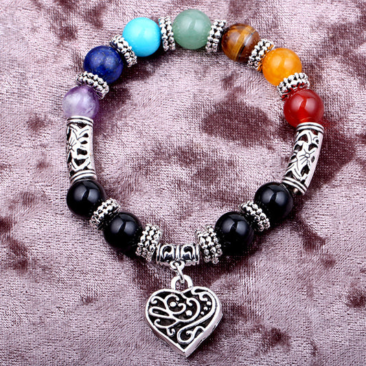 GZ Ice presents Seven Chakra Healing Yoga Energy Bracelet