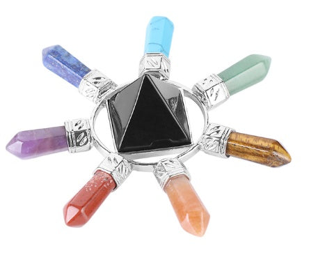 GZ Ice presents Natural crystal semi-precious stone seven chakra jewelry