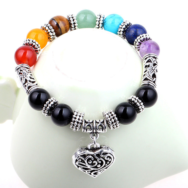 GZ Ice presents Seven Chakra Healing Yoga Energy Bracelet