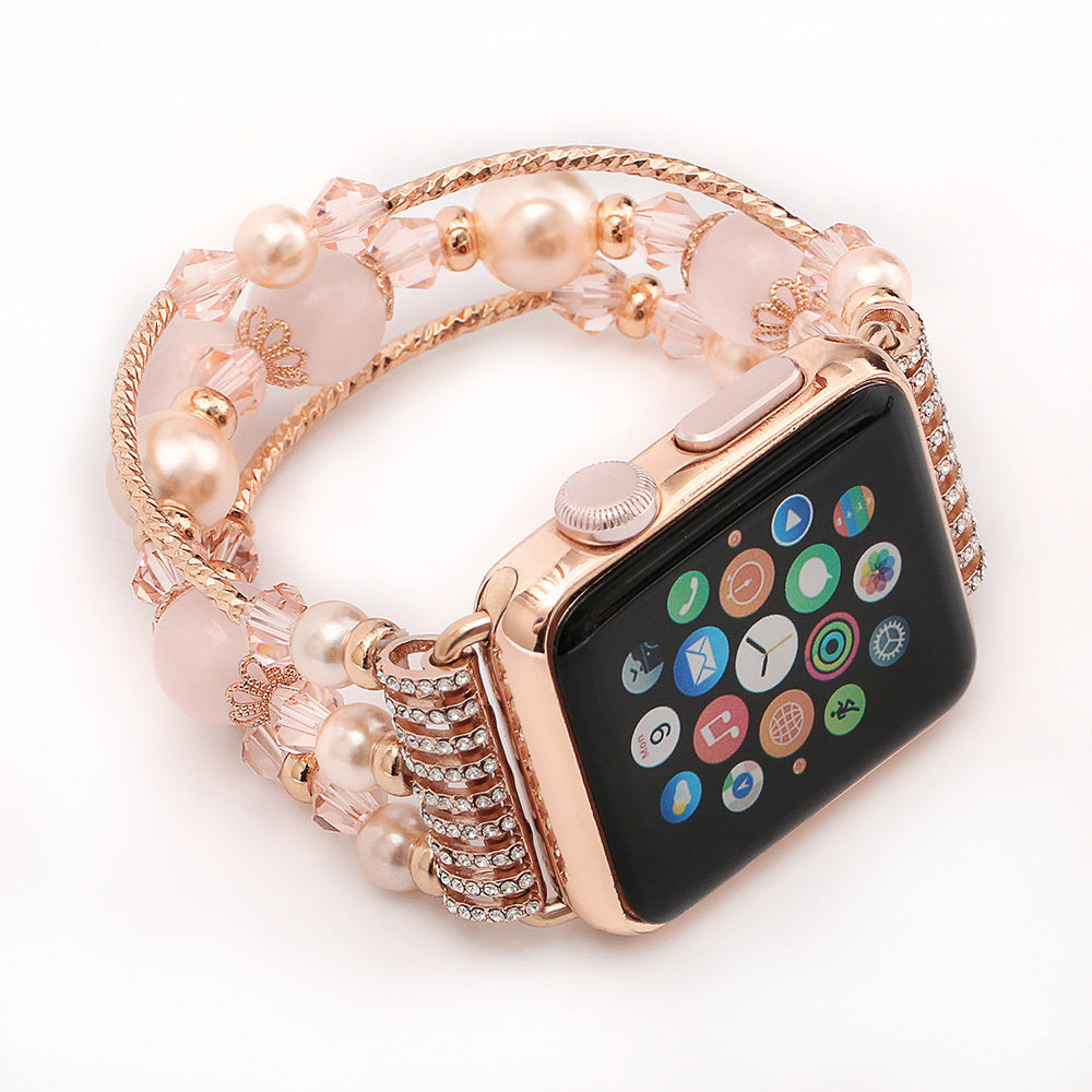 GZ Ice presents Agate Crystal Watch Band (Only) Jewelled Sports Bling