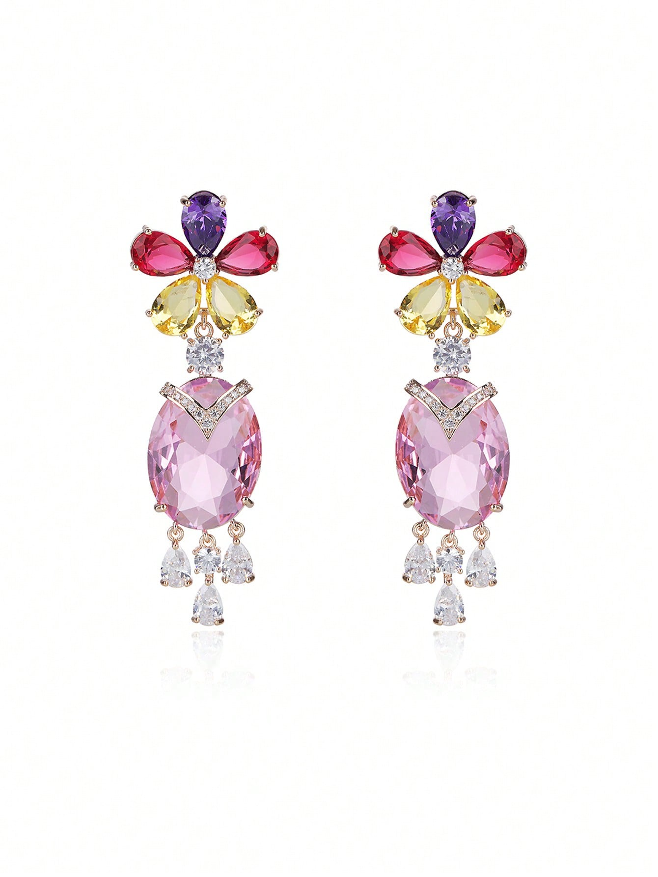 GZ Ice presents this dainty pair of luxury designer fashion, S925 Silver, bling beautifully crafted earrings.