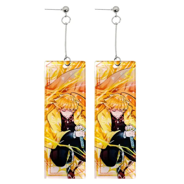 GZ Ice presents Acrylic Tanjiro Ornamental Earrings