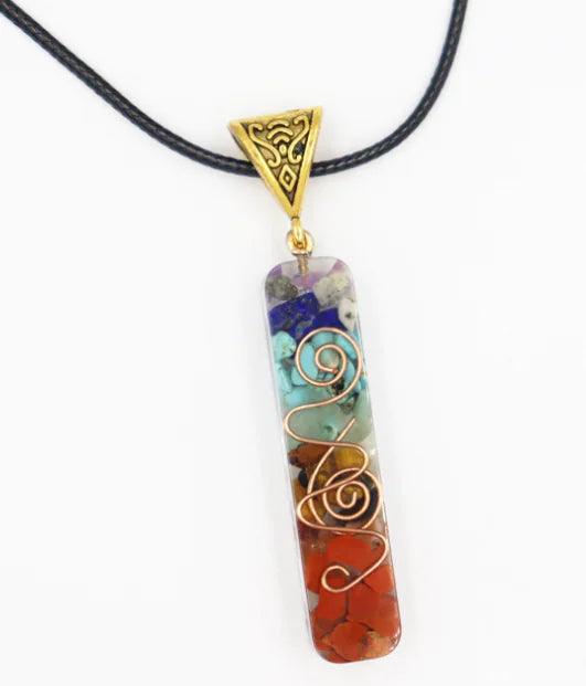 GZ Ice presents Rainbow Chakra Energy Necklace