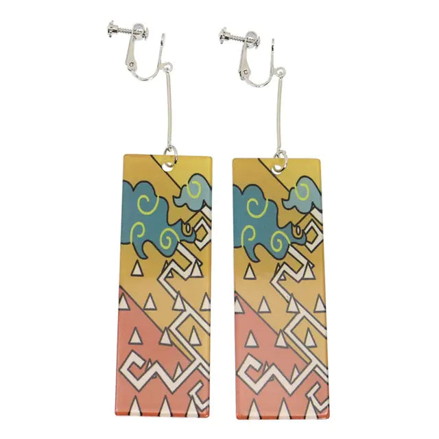 GZ Ice presents Acrylic Tanjiro Ornamental Earrings