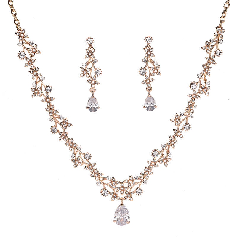 GZ Ice presents Trendy Bling Necklace and Stud Earring Jewelry Set