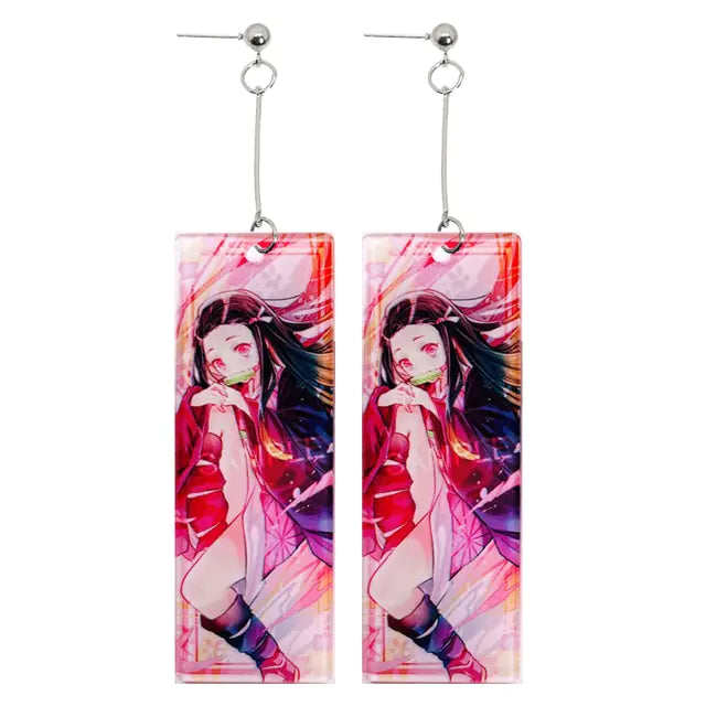 GZ Ice presents Acrylic Tanjiro Ornamental Earrings