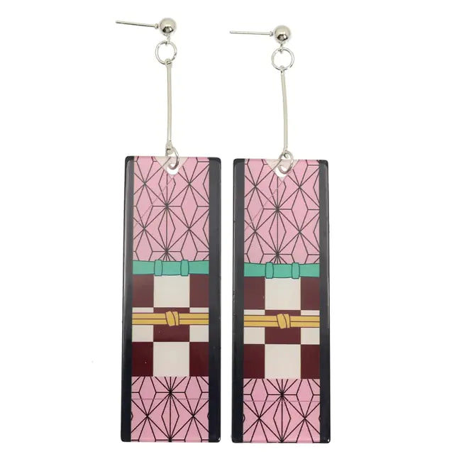 GZ Ice presents Acrylic Tanjiro Ornamental Earrings