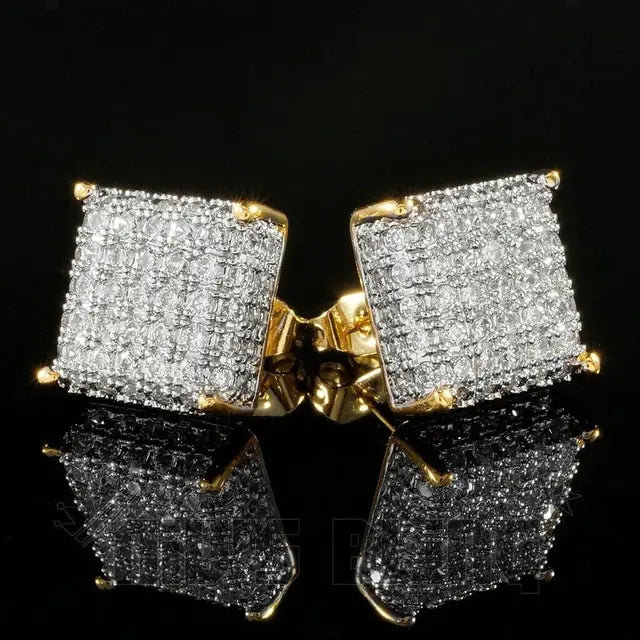 GZ Ice presents sparkling stone unisex stud earrings