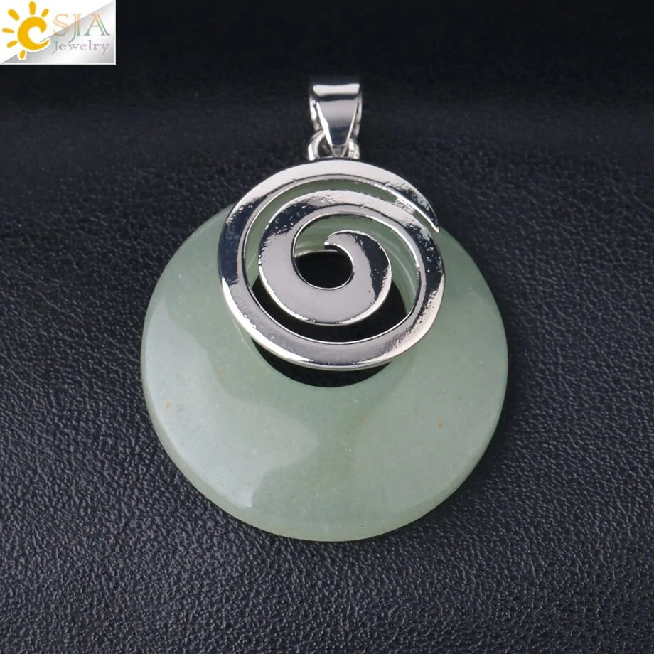 Natural Stone Pendants for Necklaces