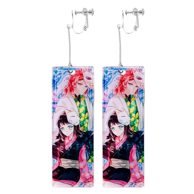 GZ Ice presents Acrylic Tanjiro Ornamental Earrings