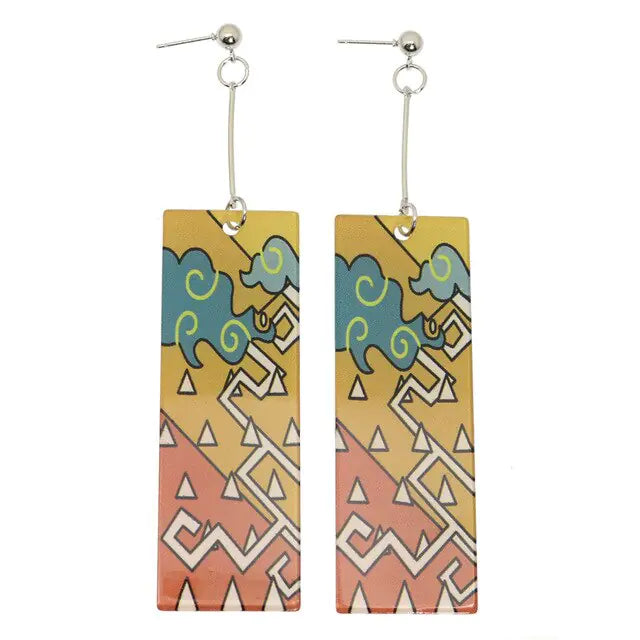 GZ Ice presents Acrylic Tanjiro Ornamental Earrings