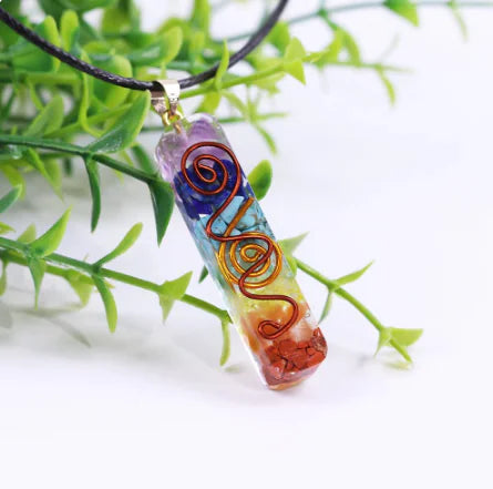 GZ Ice presents Rainbow Chakra Energy Necklace