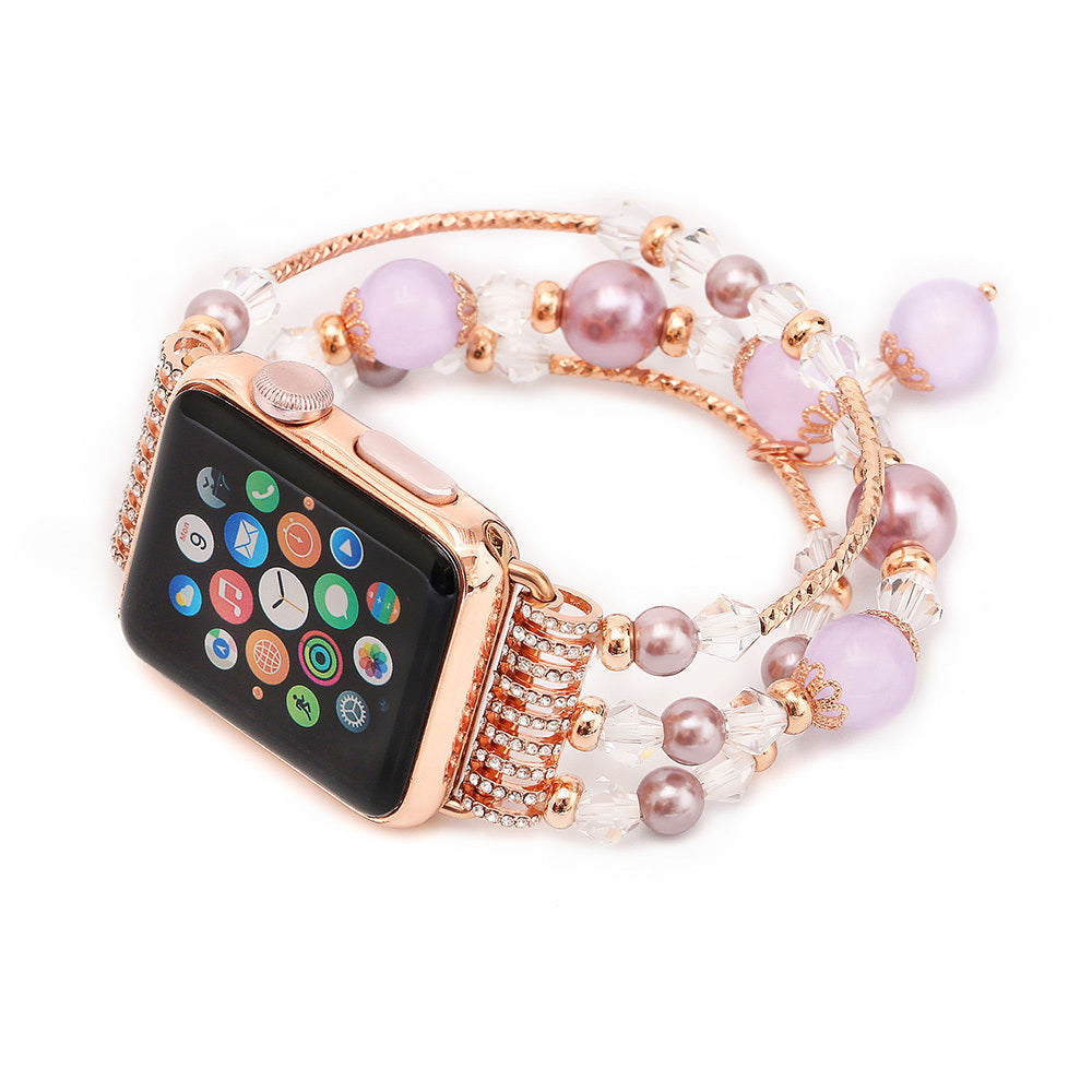 GZ Ice presents Agate Crystal Watch Band (Only) Jewelled Sports Bling