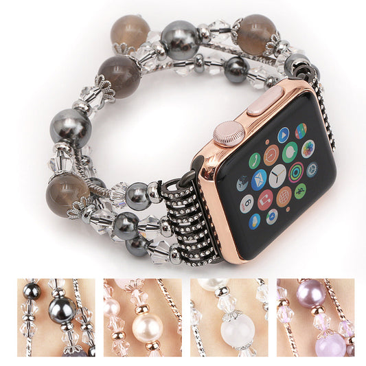 GZ Ice presents Agate Crystal Watch Band (Only) Jewelled Sports Bling