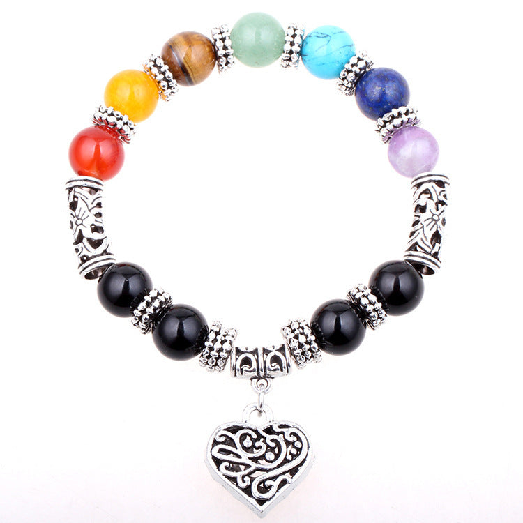 GZ Ice presents Seven Chakra Healing Yoga Energy Bracelet