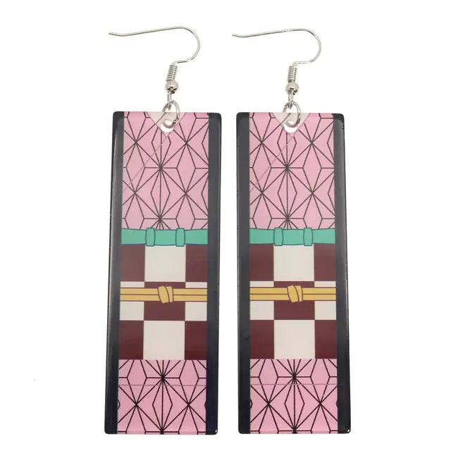 GZ Ice presents Acrylic Tanjiro Ornamental Earrings