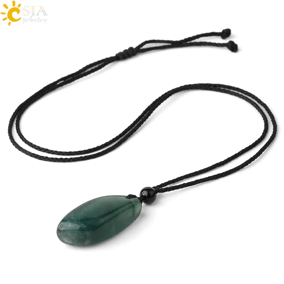 GZ Ice presents Natural Healing Stone Necklace Pendants