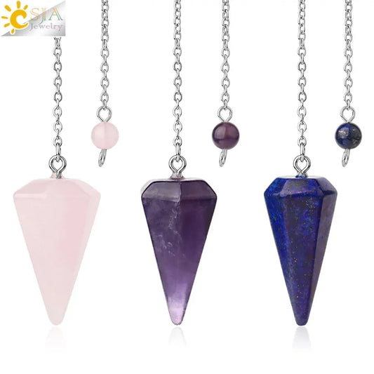 GZ Ice presents Healing Pendulum, Divination Quartz Pendulums