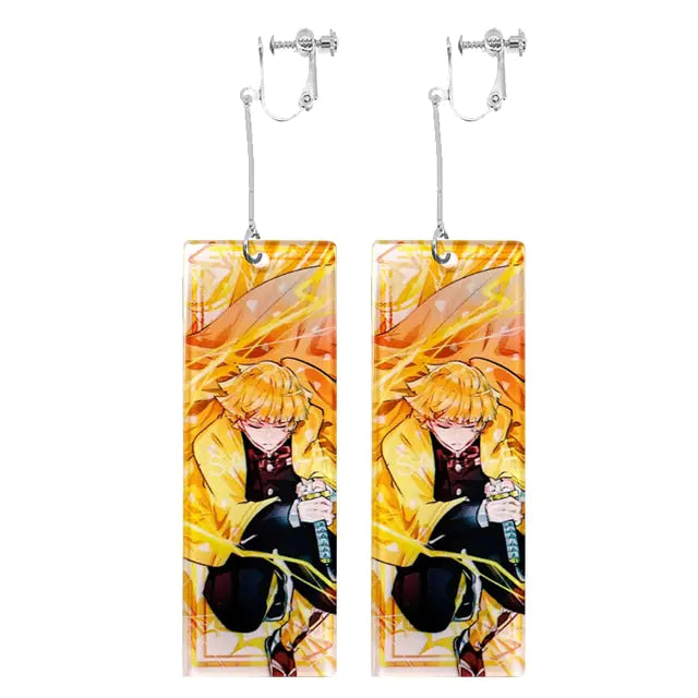 GZ Ice presents Acrylic Tanjiro Ornamental Earrings