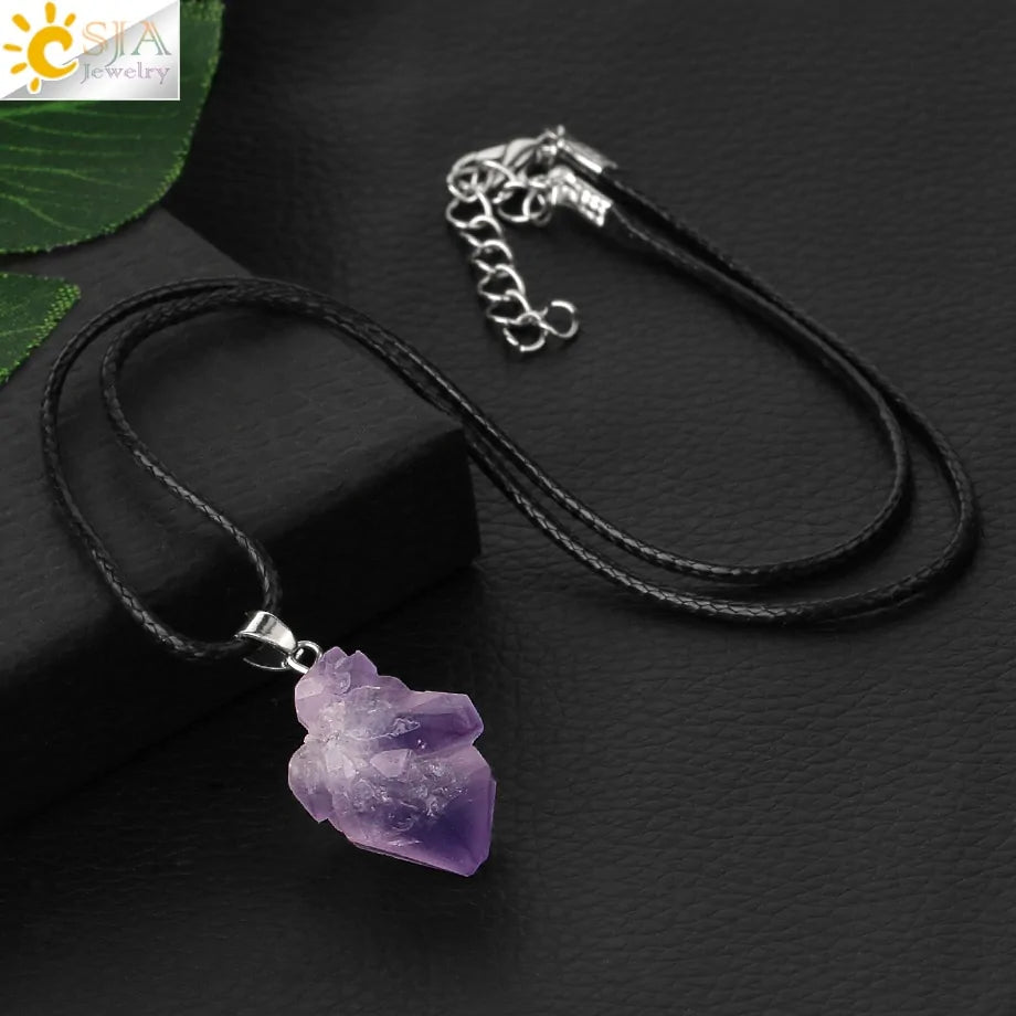 GZ Ice presents Natural Healing Stone Necklace Pendants