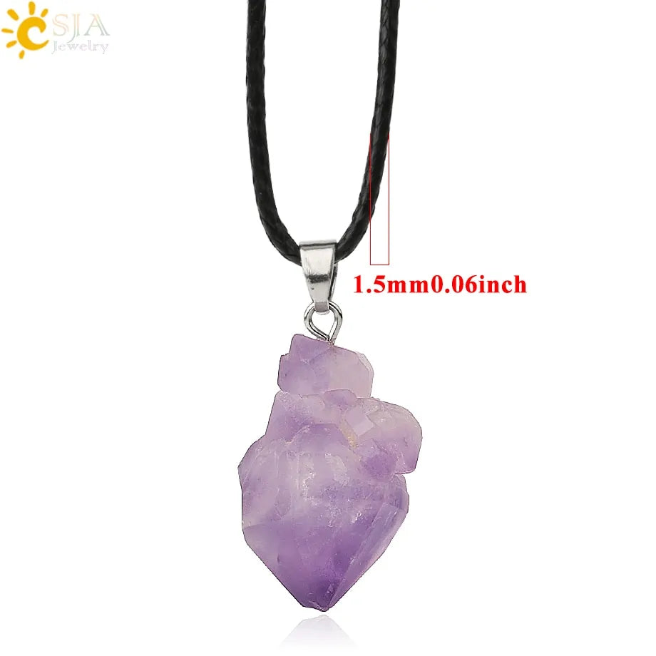 GZ Ice presents Natural Healing Stone Necklace Pendants