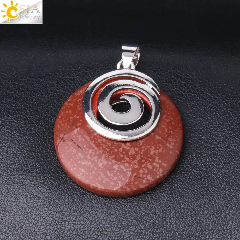 Natural Stone Pendants for Necklaces