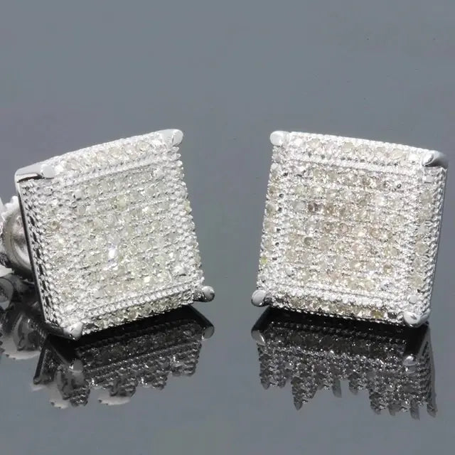 GZ Ice presents sparkling stone unisex stud earrings