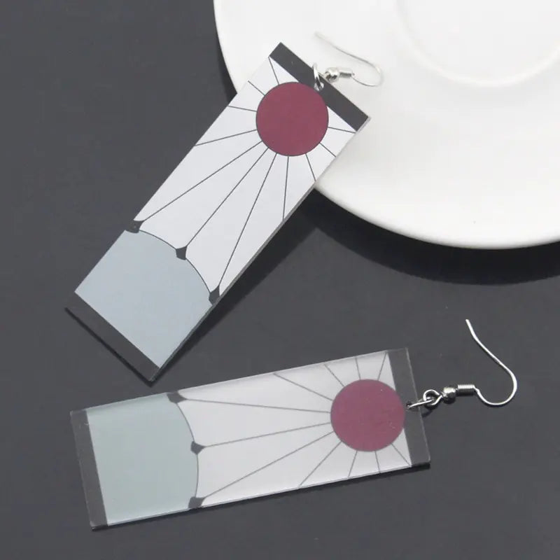 GZ Ice presents Acrylic Tanjiro Ornamental Earrings