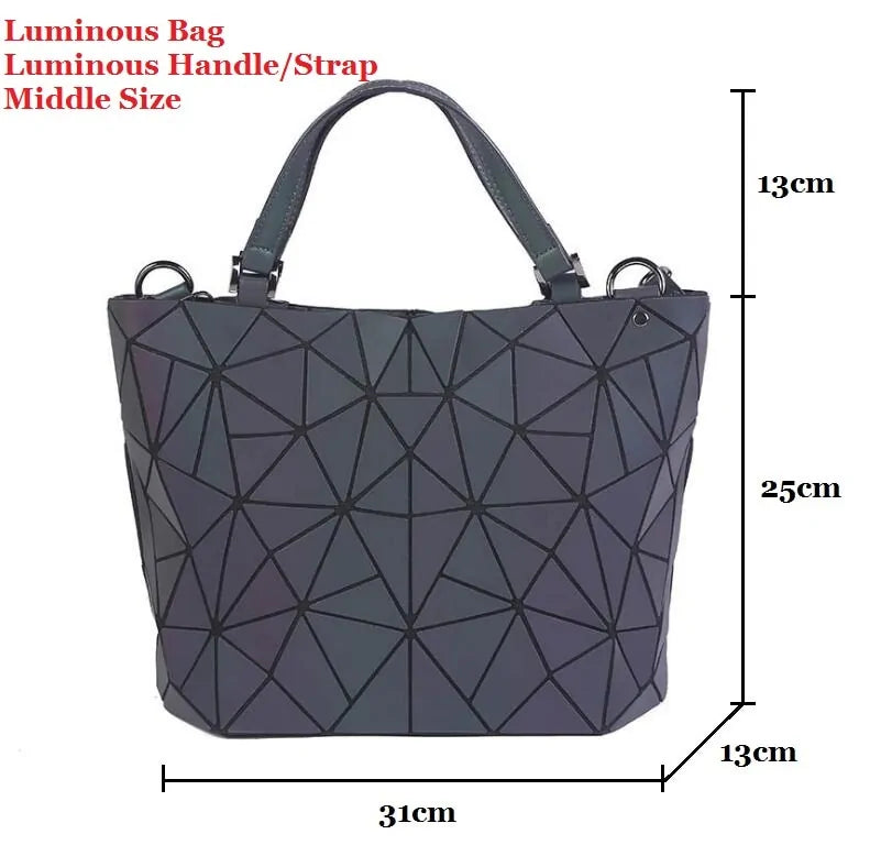 GZ Ice presents Women's Hot Luminous Geometric Laser Bag