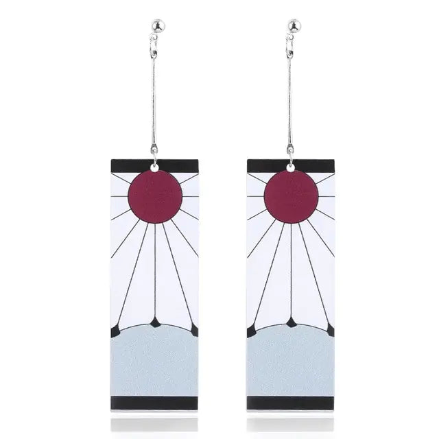 GZ Ice presents Acrylic Tanjiro Ornamental Earrings