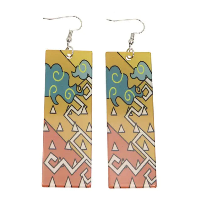 GZ Ice presents Acrylic Tanjiro Ornamental Earrings